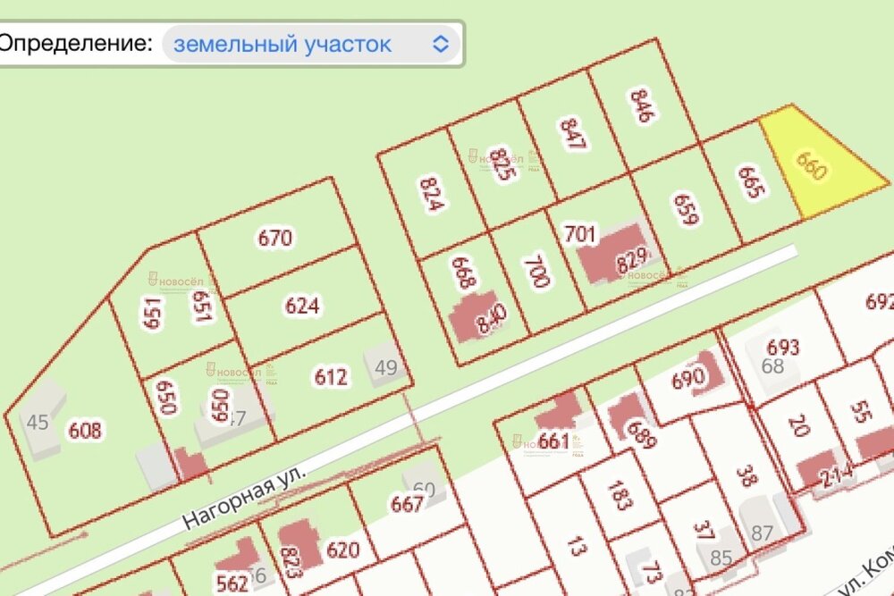 г. Березовский, ул. Нагорная, 59 (городской округ Березовский) - фото земельного участка (1)