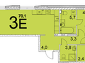 Продажа квартиры: Екатеринбург, ул. улица Краснолесья, дом, 4.11.4, ЖК 