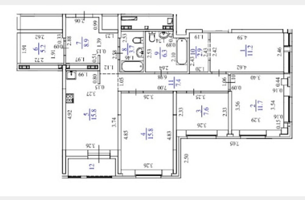 Екатеринбург, ул. Блюхера, 38 (Втузгородок) - фото квартиры (1)