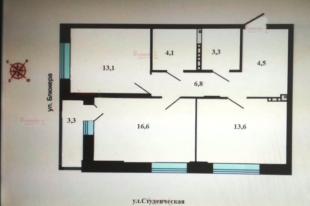 Екатеринбург, ул. Блюхера, 38 (Втузгородок) - фото квартиры (1)