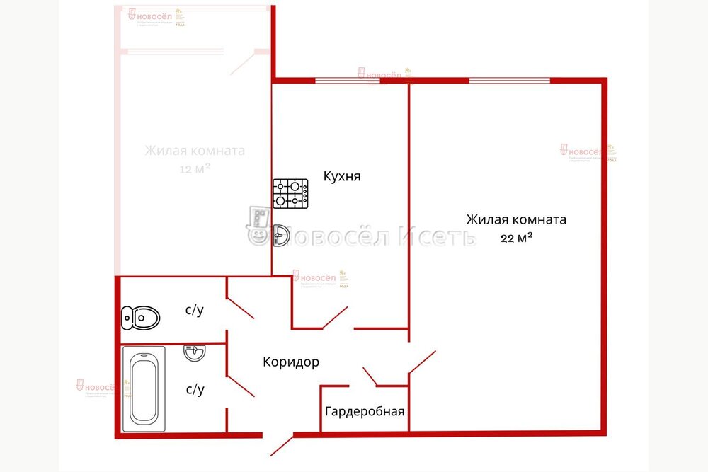 Екатеринбург, ул. Окружная, 4 (Вторчермет) - фото комнаты (1)