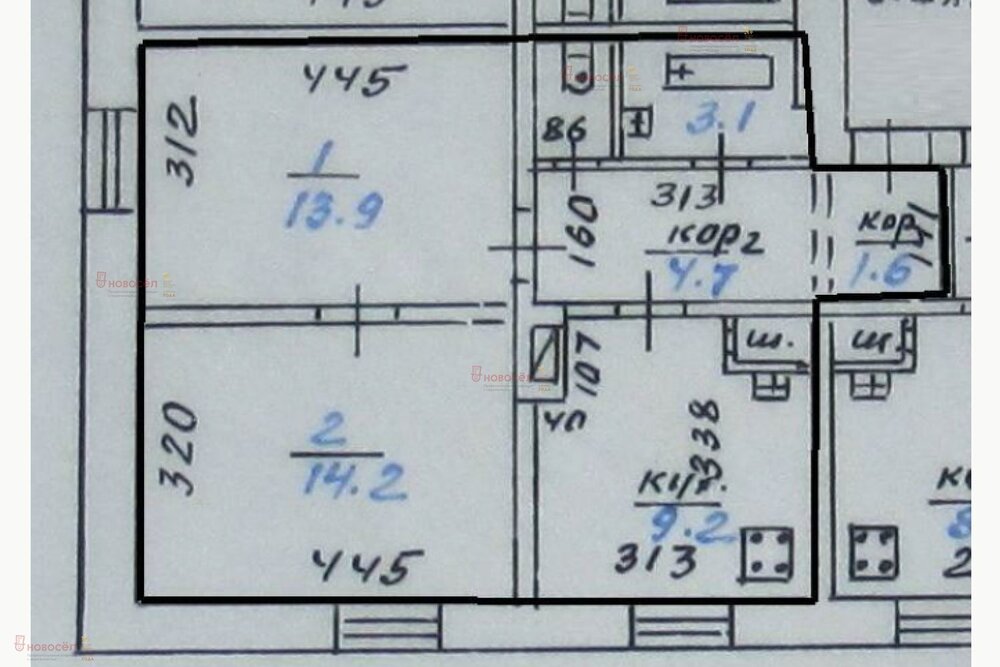 Екатеринбург, ул. Комсомольская, 45/4 (Втузгородок) - фото квартиры (1)