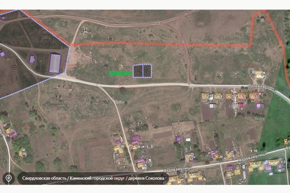 д. Соколова, ул. Садовая (городской округ Город Каменск-Уральский) - фото земельного участка (6)