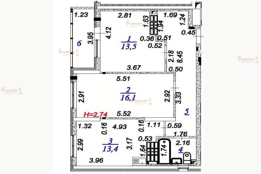 Екатеринбург, ул. Энтузиастов, 36/б/2 (Эльмаш) - фото квартиры (1)