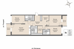 Екатеринбург, ул. Мельникова, 2, секц. 1.4-1.6 - фото квартиры