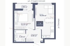 Екатеринбург, ул. Блюхера, 40/а (Втузгородок) - фото квартиры